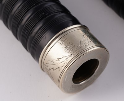 Lot 19 - A set of Scottish bagpipes
