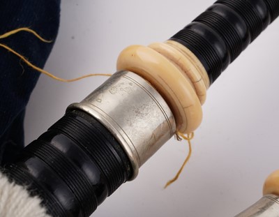 Lot 19 - A set of Scottish bagpipes