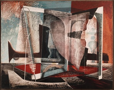 Lot 7 - John Tunnard - Painting 1948 | oil on masonite