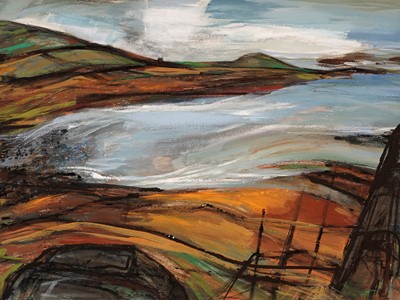 Lot 71 - Margo Maeckelberghe - Winter Orange | mixed media