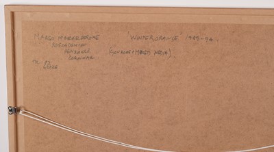 Lot 71 - Margo Maeckelberghe - Winter Orange | mixed media