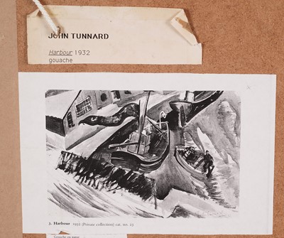 Lot 522 - John Tunnard - Harbour | watercolour