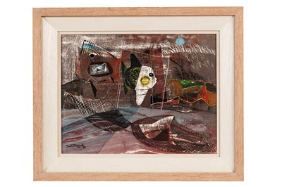 Lot 19 - John Tunnard - Ray | oil and wax crayon on prepared board