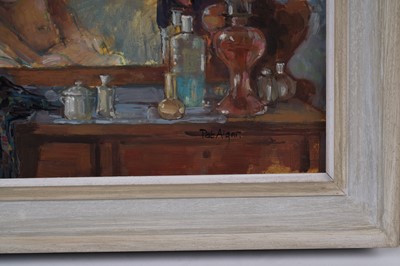 Lot 95 - Pat Alger - Nude in the Mirror | oil
