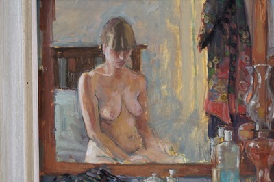 Lot 95 - Pat Alger - Nude in the Mirror | oil