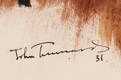 Lot 3 - John Tunnard - Farmyard 1931 | watercolour