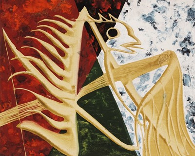 Lot 525 - John Tunnard - Firebird | gouache and watercolour