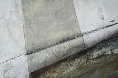 Lot 44 - Jeremy Gardiner - The Keep from Butavant Tower, Corfe Castle | oil