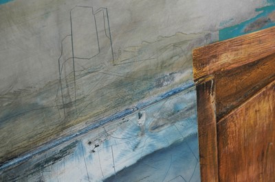 Lot 44 - Jeremy Gardiner - The Keep from Butavant Tower, Corfe Castle | oil