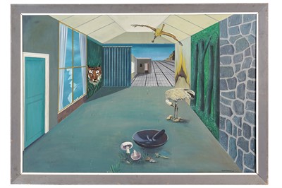 Lot 25 - Conroy Maddox - The Sanctuary | oil