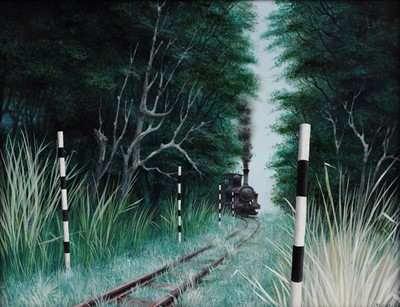 Lot 21 - Felix Kelly - Narrow Gauge | oil