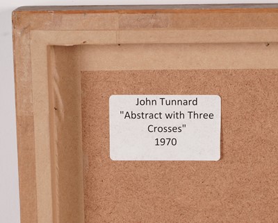 Lot 534 - John Tunnard - Untitled - (abstract with three crosses) | watercolour and gouache
