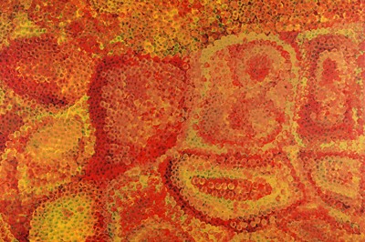Lot 107 - Emily Kam Kngwarreye - Clay Pans | synthetic polymer paint