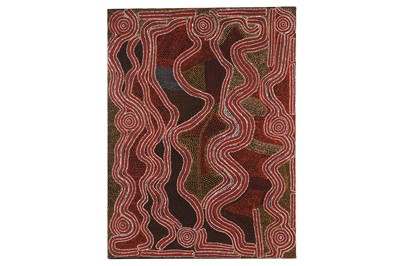 Lot 100 - Paddy Jupurrurla Nelson - Bush Potato Dreaming | acrylic
