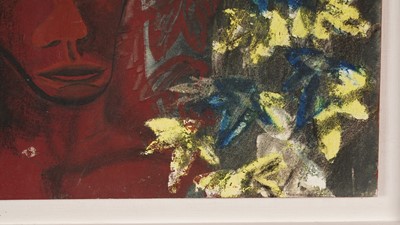 Lot 526 - John Tunnard - Untitled "Head with Bird" | gouache