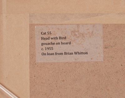 Lot 526 - John Tunnard - Untitled "Head with Bird" | gouache