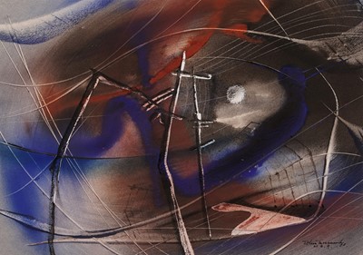 Lot 536 - John Tunnard - Storm | gouache