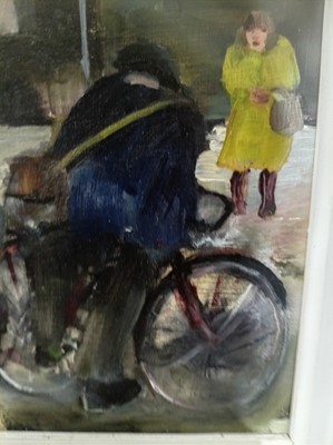 Lot 84 - Gill Watkiss - Saturday Morning, Blaenau Festiniog | oil