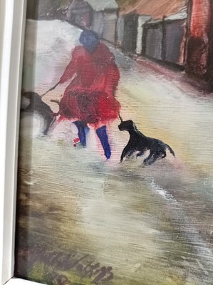 Lot 84 - Gill Watkiss - Saturday Morning, Blaenau Festiniog | oil
