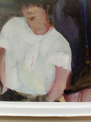 Lot 84 - Gill Watkiss - Saturday Morning, Blaenau Festiniog | oil