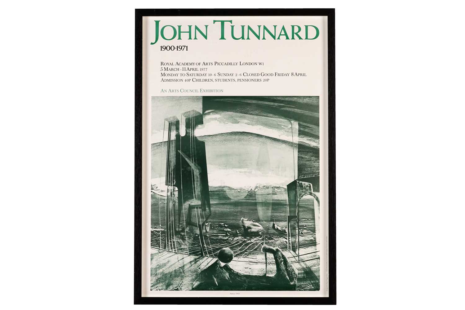 Lot 11 - After John Tunnard - Royal Academy Art's Council Exhibition Poster 1977 | offset lithograph