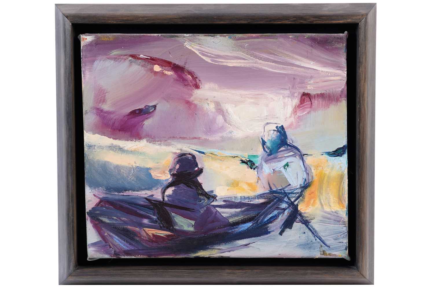 Lot 66 - June Redfern - Pulling for Home | oil