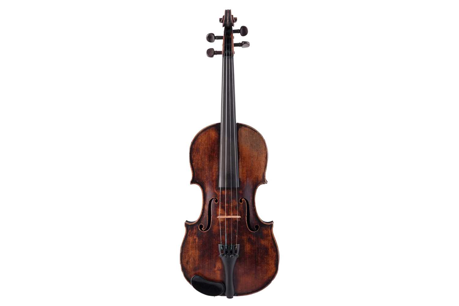 Lot 20 - A French violin stamped Moitessier; and two bows