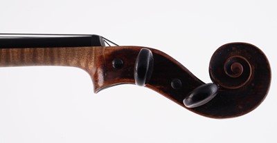 Lot 20 - A French violin stamped Moitessier; and two bows