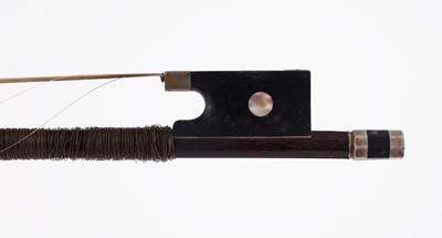 Lot 20 - A French violin stamped Moitessier; and two bows