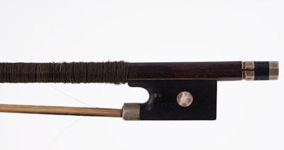 Lot 20 - A French violin stamped Moitessier; and two bows