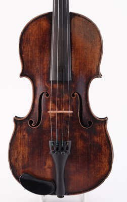 Lot 20 - A French violin stamped Moitessier; and two bows