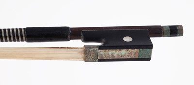 Lot 20 - A French violin stamped Moitessier; and two bows
