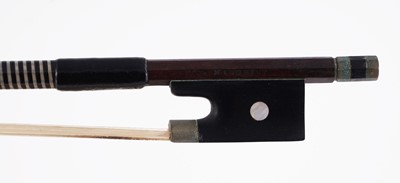 Lot 20 - A French violin stamped Moitessier; and two bows