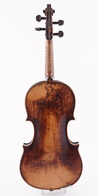Lot 20 - A French violin stamped Moitessier; and two bows