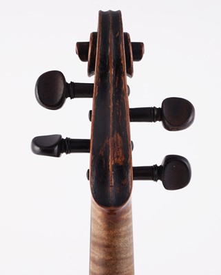Lot 20 - A French violin stamped Moitessier; and two bows