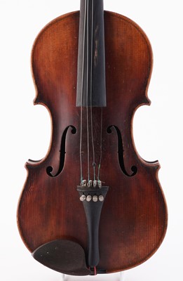 Lot 21 - A German violin and two bows