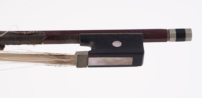 Lot 21 - A German violin and two bows