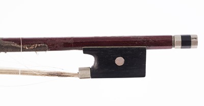 Lot 21 - A German violin and two bows