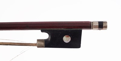 Lot 21 - A German violin and two bows