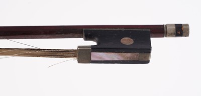 Lot 21 - A German violin and two bows