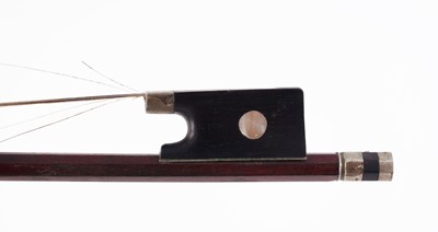 Lot 21 - A German violin and two bows