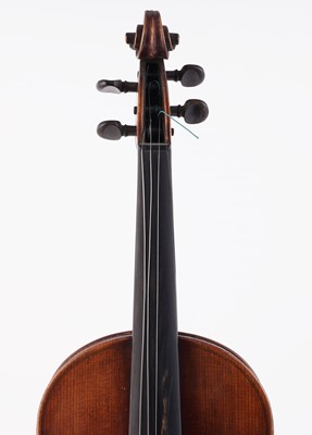 Lot 21 - A German violin and two bows