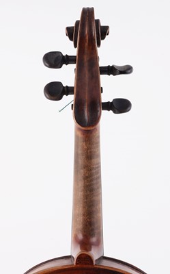 Lot 21 - A German violin and two bows