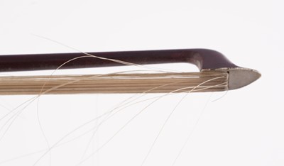 Lot 21 - A German violin and two bows