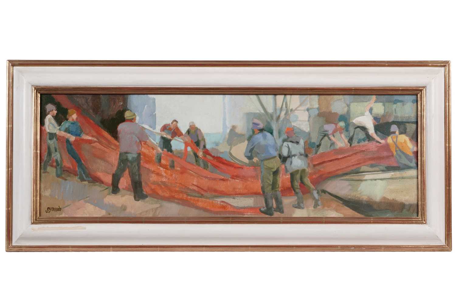 Lot Ken Symonds - Men and Fishing Nets, Agadir | oil