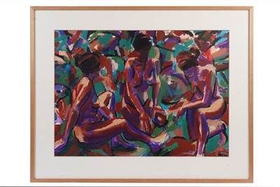 Lot 82 - Stephen Dove - Three Figures | acrylic