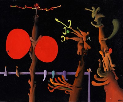 Lot 15 - Desmond Morris - The Young Sage | oil