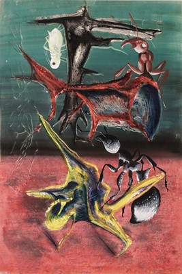 Lot 523 - John Tunnard - Aphis and Ants | gouache