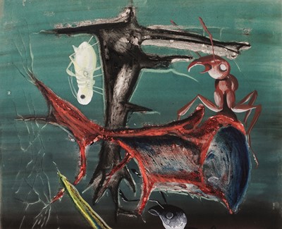 Lot 523 - John Tunnard - Aphis and Ants | gouache