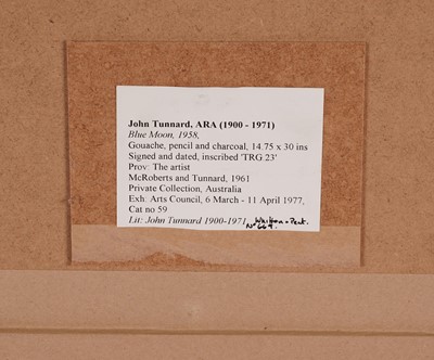 Lot 533 - John Tunnard - Blue Moon | gouache, pencil and charcoal